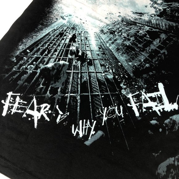 The Dark Night Shirt Men Extra Large Black Big Graphic Print T Shirt Batman 2008 - Picture 2 of 8